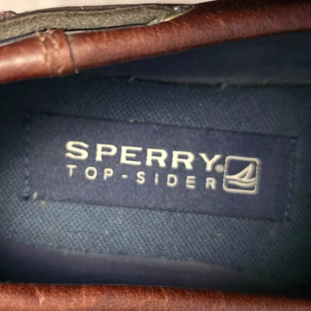 Sperry Top-Sider Brown Leather Boat Shoes Men's 10M Like New